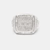 Iced CCC Championship Signet Ring - White 20mm