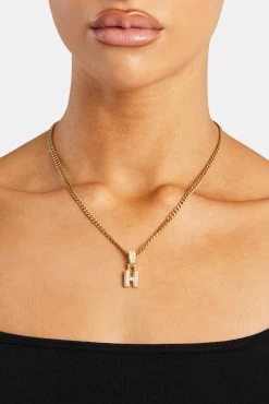 Iced Mini Bubble Pendant & Micro Cuban Chain - Gold 29 Iced Mini Bubble Pendant & Micro Cuban Chain - Gold -JWL YS HMINIBUBBLEG 1