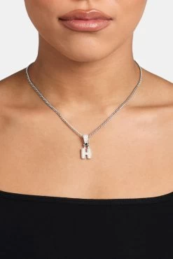 Iced Mini Bubble Pendant & Micro Cuban Chain - White -JWL YS HMINIBUBBLEWG MICROCUBAN