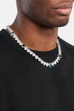 Iced Gem Pear Tennis Chain -JWL YS ICDGEMCHWGM1