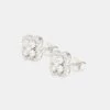 Iced Floral Motif Stud Earrings 1 Iced Floral Motif Stud Earrings -JWL YS ICFLORSTUDWGW OS 9783