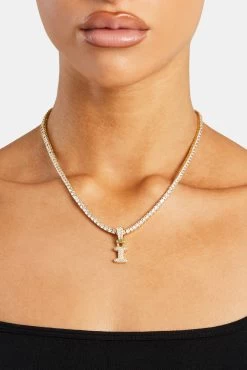 Iced Mini Bubble Pendant & Tennis Chain - Gold 3mm 30 Iced Mini Bubble Pendant & Tennis Chain - Gold 3mm -JWL YS IMINIBUBBLEG f5d11400 e808 4ae3 a2ff 68263da4e0d4