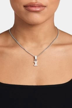 Iced Mini Bubble Pendant & Micro Cuban Chain - White -JWL YS IMINIBUBBLEWG MICROCUBAN