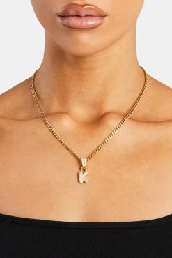 Iced Mini Bubble Pendant & Micro Cuban Chain - Gold 32 Iced Mini Bubble Pendant & Micro Cuban Chain - Gold -JWL YS KMINIBUBBLEG 1