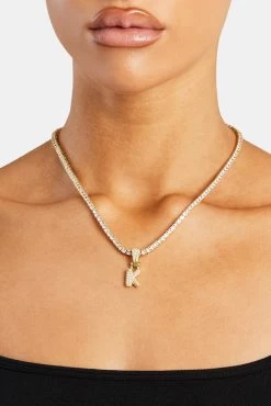 Iced Mini Bubble Pendant & Tennis Chain - Gold 3mm 32 Iced Mini Bubble Pendant & Tennis Chain - Gold 3mm -JWL YS KMINIBUBBLEG 2793aa35 08f3 4d8e ba53 8dcbfa0cd070