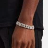 Iced Prong Link Bracelet - Black -JWL YSS BKPRONGBC