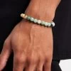 Amazonite Bead Bracelet - White -JWL ZH AMAZONBR