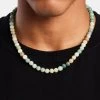 Amazonite Bead Necklace - White