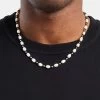 Baroque Freshwater Pearl & Black Agate Bead Necklace -JWL ZH BFPBLKNKWGM