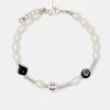 Baroque Freshwater Pearl Motif Bracelet -JWL ZH BLKFPMBR WGM 8