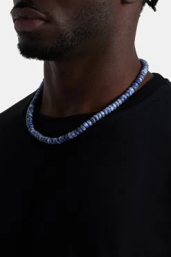 Blue Point Natural Stone Necklace -JWL ZH BLUEBR 7 2 12327