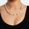 Freshwater Pearl Drop Gem Necklace -JWL ZH DROPCHGW 18 8408