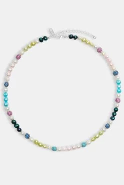 Multi Colour Ice Ball & Bead Freshwater Pearl Necklace -JWL ZH FPMCOLICNKWGM 5525990a 22a8 490c 8bbf 6972bb132c6f