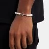 Iced Cross Freshwater Pearl Bracelet -JWL ZH ICROSSFPBRWGM