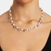 Freshwater Pearl Mixed Shape Gemstone Necklace
