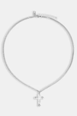Iced Cross Necklace -JWL ZH PICECROSSNK