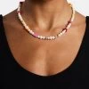 Pink Mixed Motif Bead Freshwater Pearl Necklace -JWL ZH PNKMXMOTNKWGW