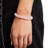 Rose Quartz Bead Bracelet - White 8mm