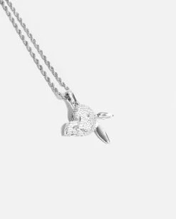 Iced Skull Pendant -JWL iced skull pendant white gold 335364