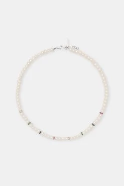 Freshwater Pearl Thin Ice Bead Necklace -JWL image 10 bb6131e1 2069 4aed a919 501dadd16890