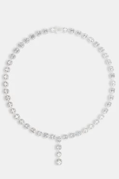 Iced CZ Mixed Shape Tennis Drop Chain -JWL image 43