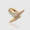 Lightning Bolt Ring - Gold -JWL lightning bolt ring gold 376015